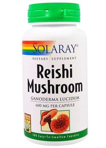 Reishi Mushroom 600 mg 100 Caps SOR-01505 Solaray (256720776)