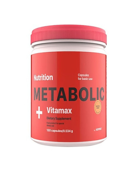 Metabolic Vitamax 180 Caps AB PRO (256720619)
