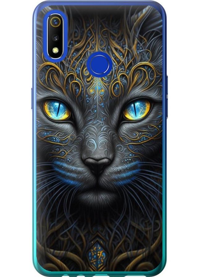 Силиконовый чехол 'Кошка' для Endorphone Realme 3 (257906131)