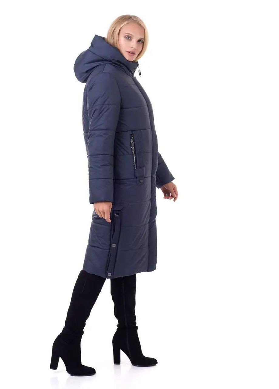 Синя зимня зимова жіноча куртка великого розміру SK