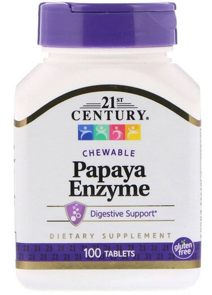 Papaya Enzyme 100 Tabs 21st Century (256719827)