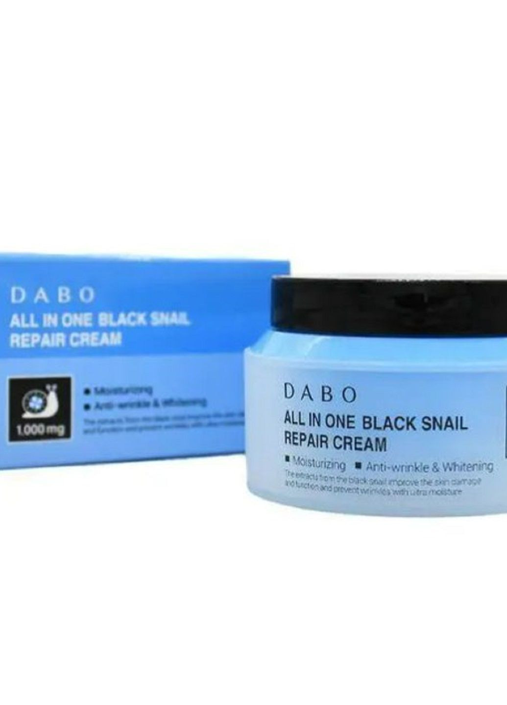 Відновлюючий крем з екстрактом чорного равлика All in one Black Snail Repair cream Dabo (262604277)