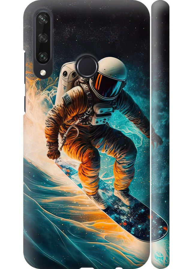 3D пластиковий матовий чохол 'Сноубордист' для Endorphone Huawei Y6p (258085334)
