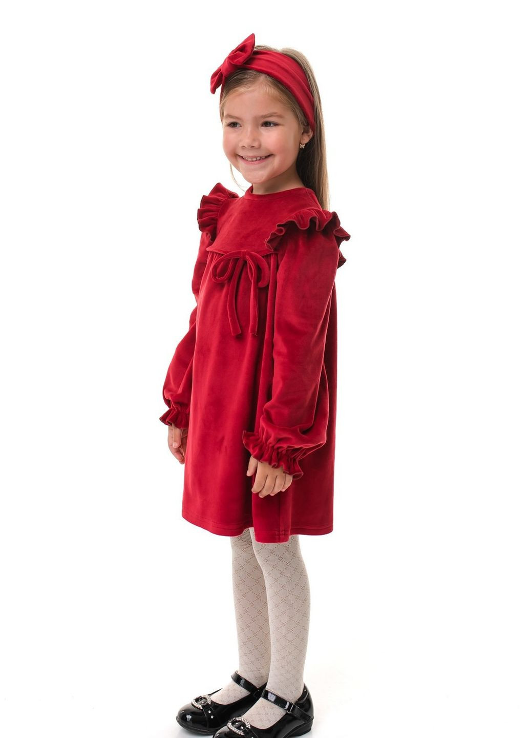 Червона плаття для дівчинки довгий рукав 9238 92 см червоний 70097 Suzie (275394679)