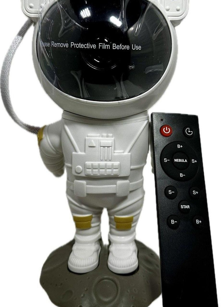 Лазерный ночник - светильник Космонавт 24 см. Проэктор звёздного неба Астронавт 360° No Brand (274962623)