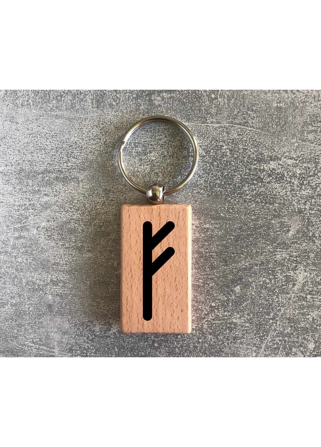 Дерев’яний брелок з руною Старшого Футарка «Феху» ЗаСвіт (261255635)