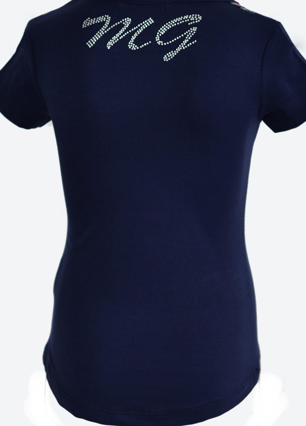 Синяя футболки футболка на дівчаток (101)11856-736 Lemanta