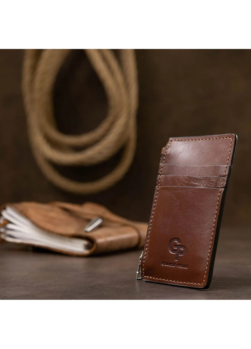 Мужской кожаный картхолдер 11400 Grande Pelle (262523245)