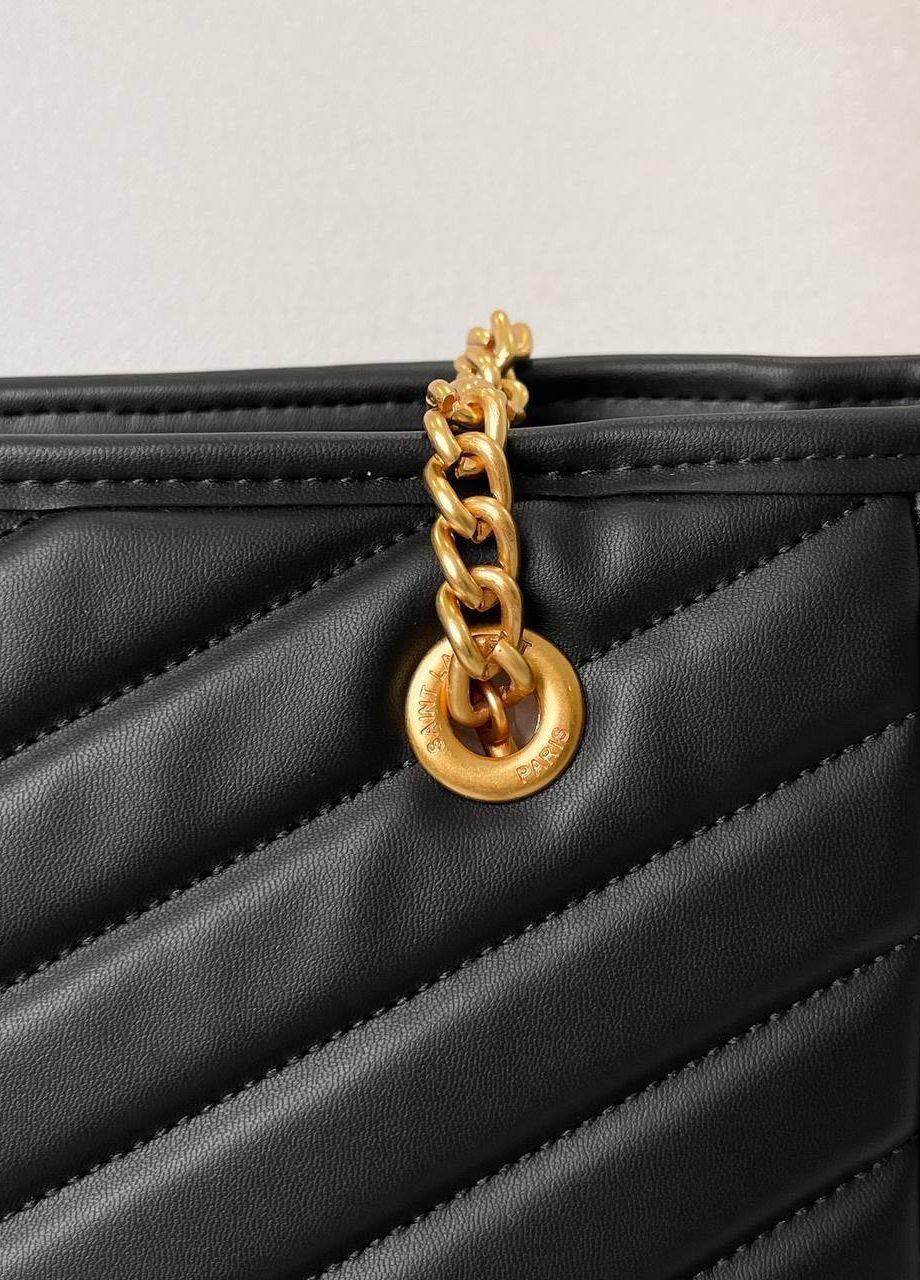 Сумка класична з лого Yves Saint Laurent Big Black Bag Vakko (260197738)