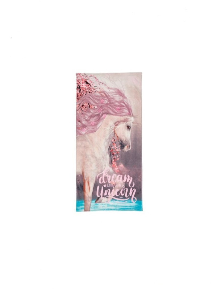 No Brand полотенце велюр unicorn 70x140см детское розовый производство - Китай
