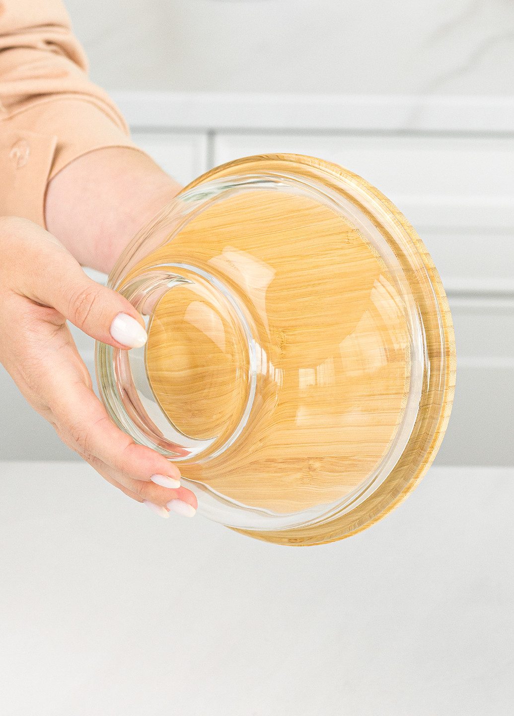 Емкость для хранения круглая 880 мл, 8х17,6 см MVM (260450561)