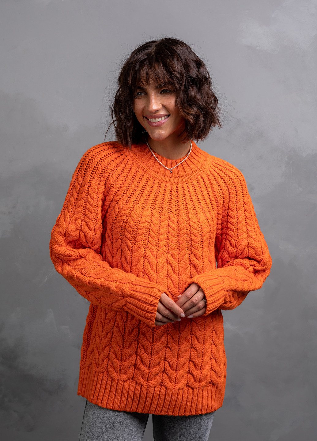 Помаранчевий светр жіночий джемпер Viviami