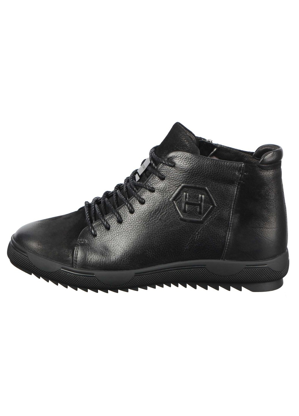 Черные зимние мужские зимние ботинки 195290 Cosottinni