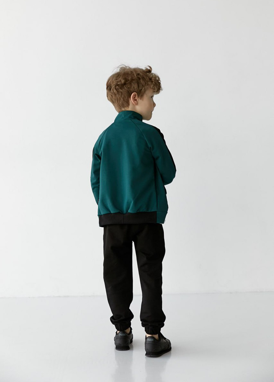 Спортивний костюм на хлопчика колір зелений з чорним 406645 New Trend (259034199)