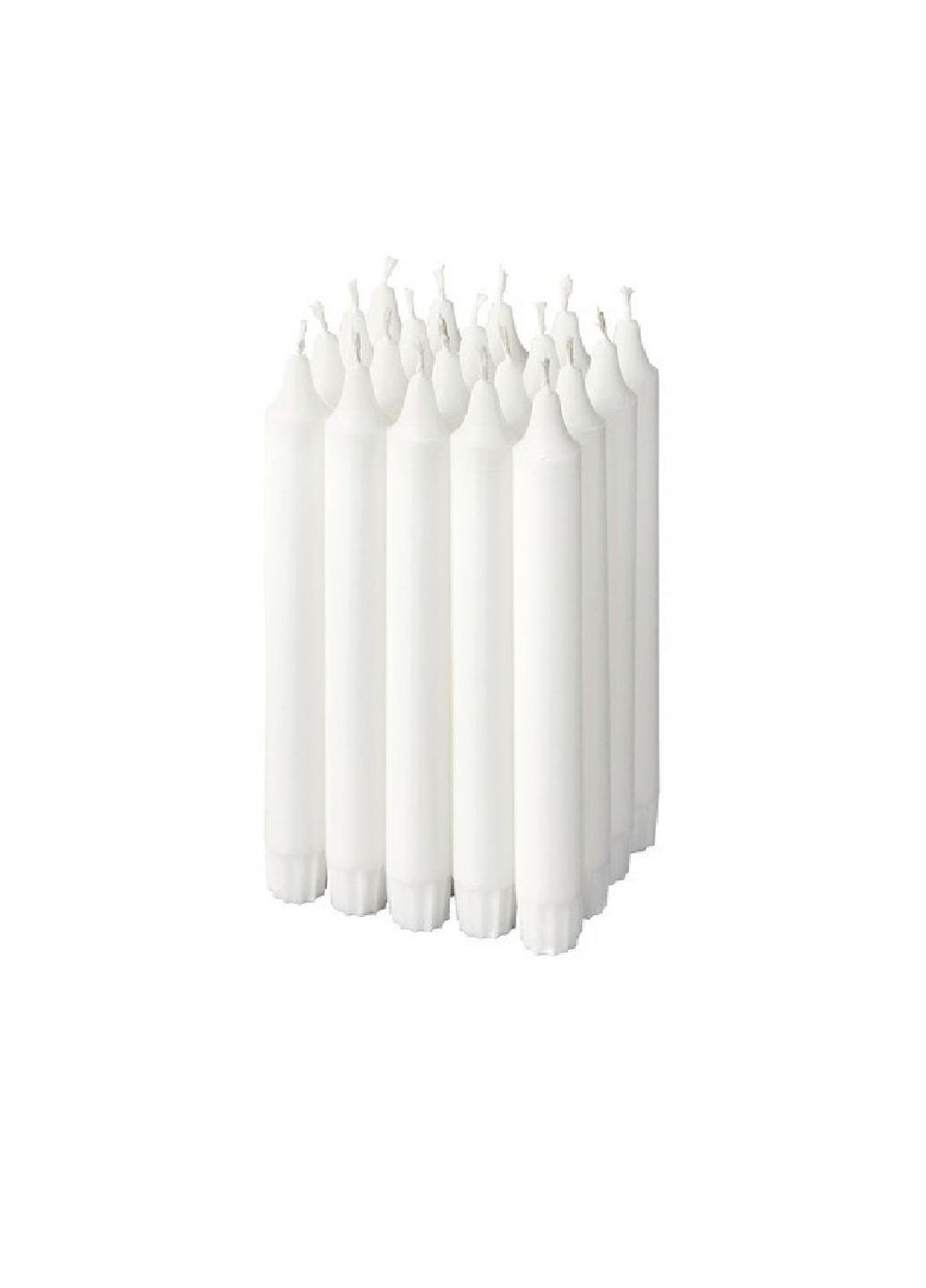 Неароматическая свеча 19 см (20 шт) IKEA jubla (260713448)