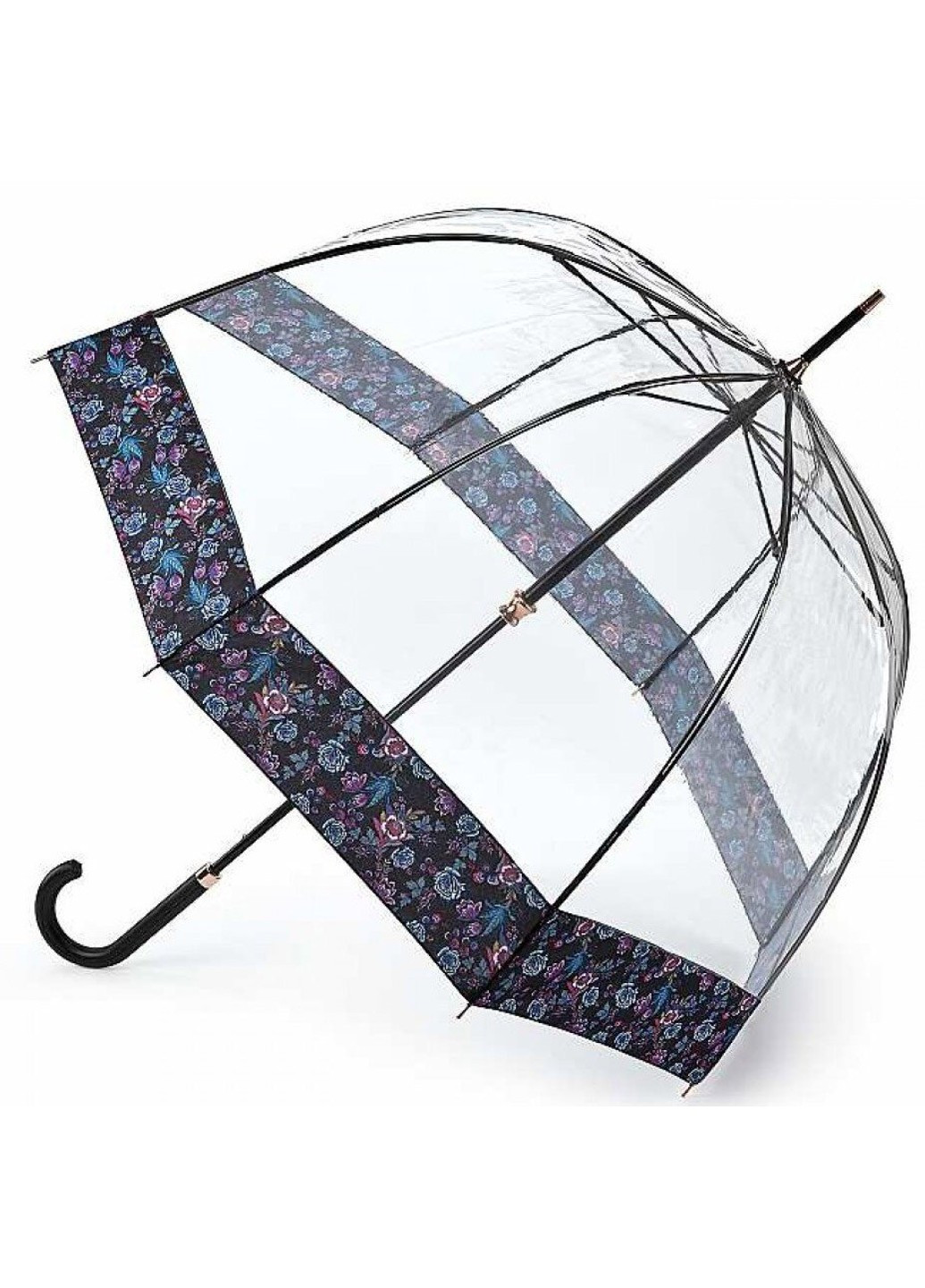 Жіноча механічна парасолька-тростина Birdcage-2 Luxe L866 Luminous Floral (Сяючі квіти) Fulton (262449435)