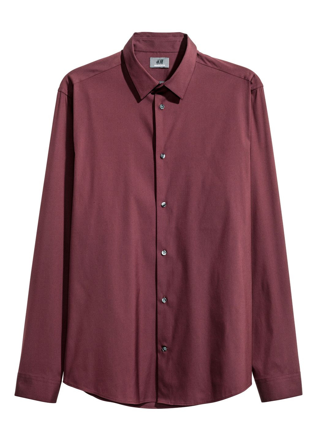 Темно-бордовая рубашка H&M