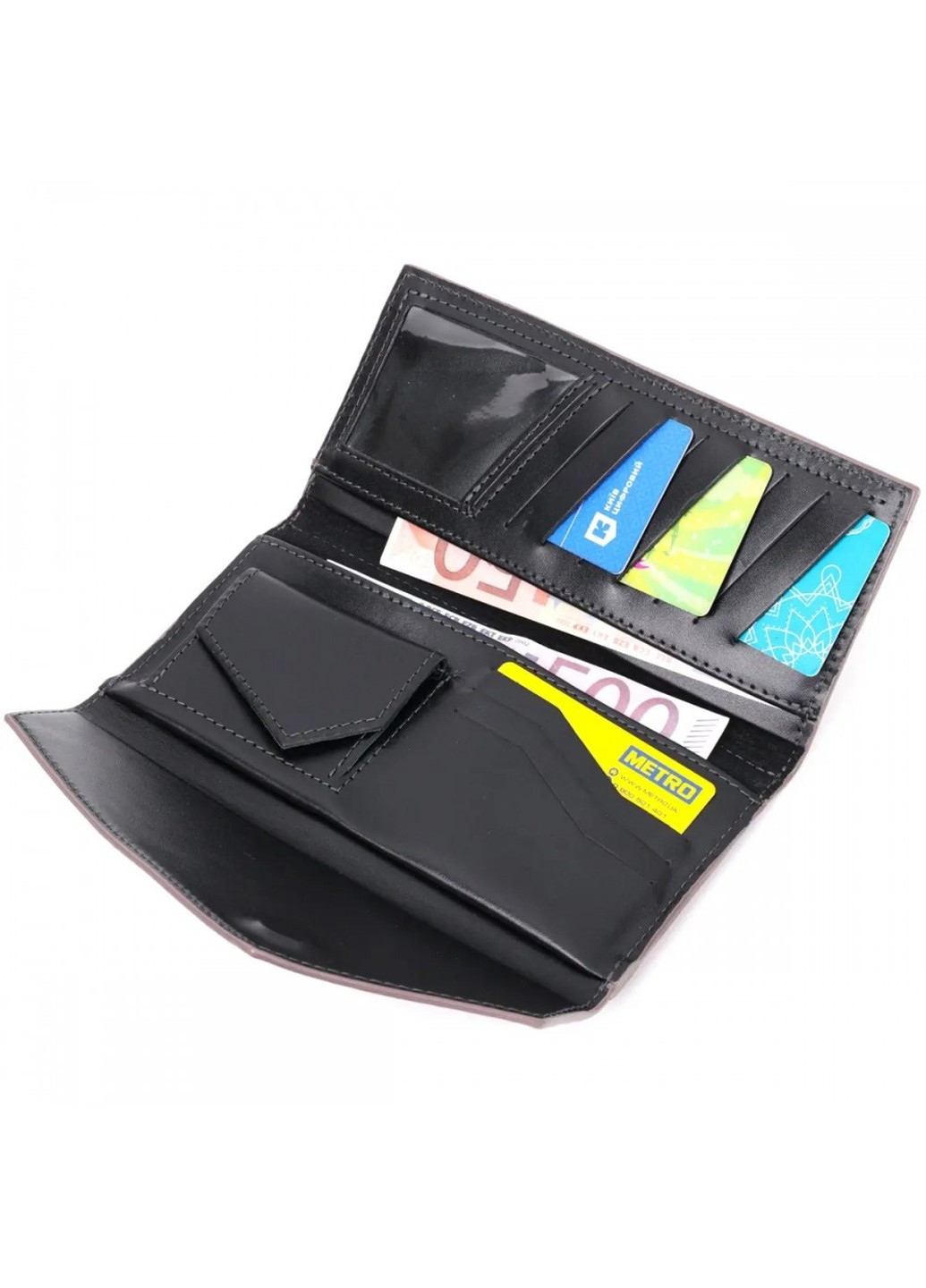 Шкіряний жіночий гаманець ручної роботи 11648 Grande Pelle (269089184)