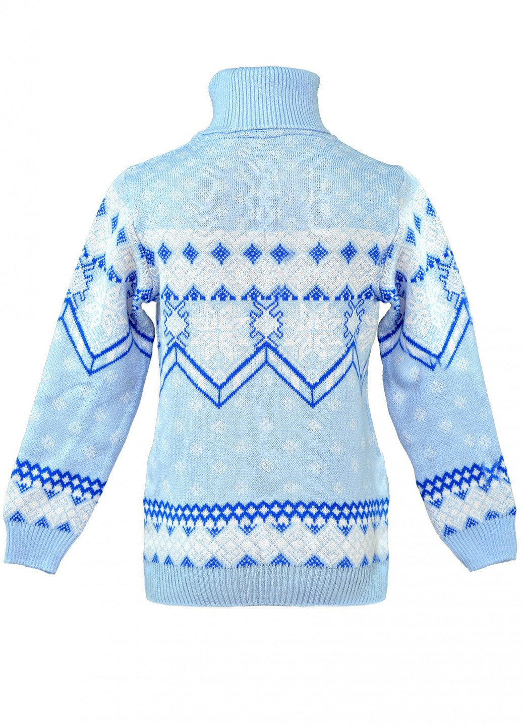 Синий зимний светри светр сніжинки (снежинки)17203-706 Lemanta