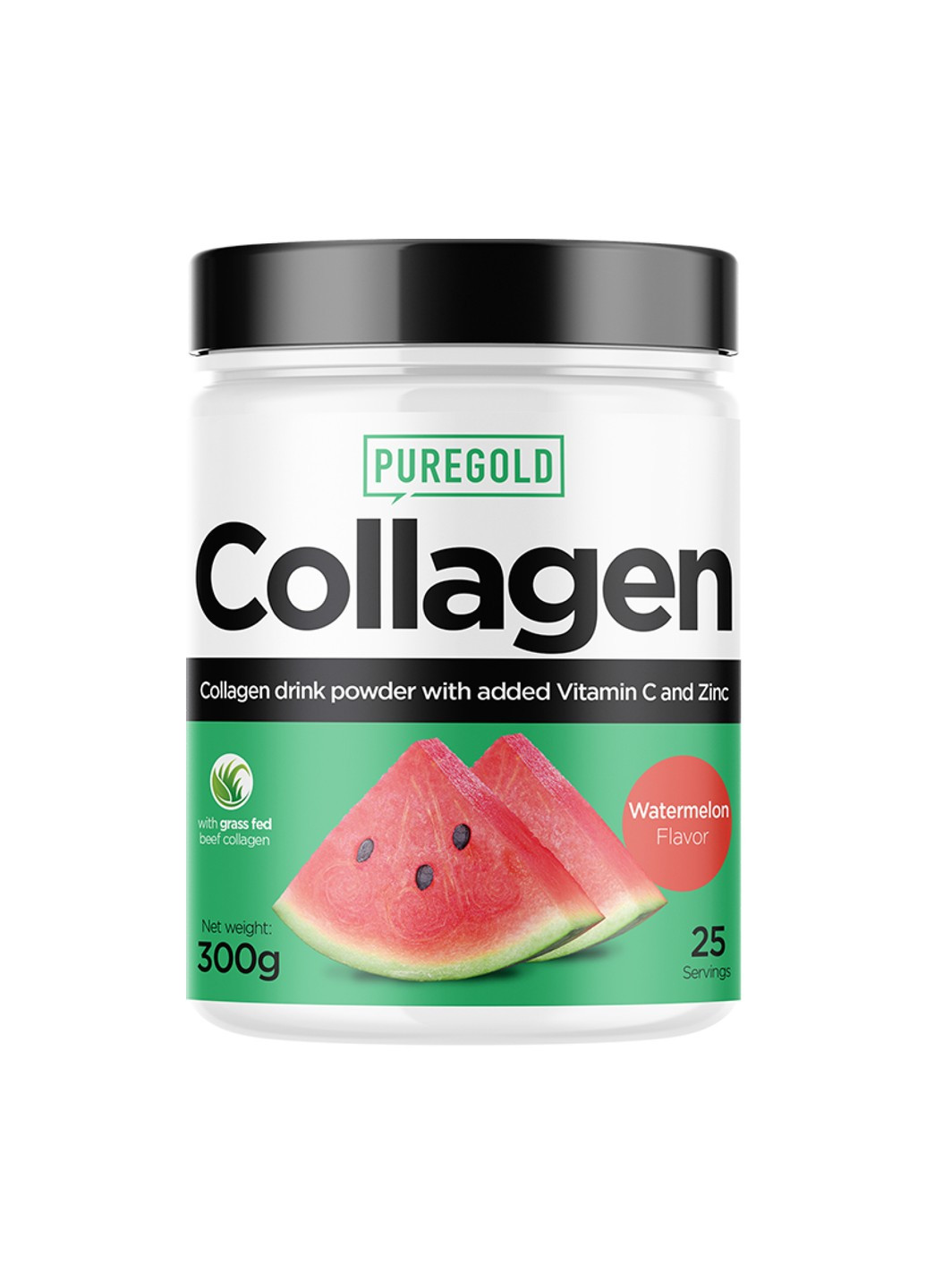 Бичачий Колаген з Вітаміном С та Цинком Collagen - 300г Pure Gold Protein (269713180)