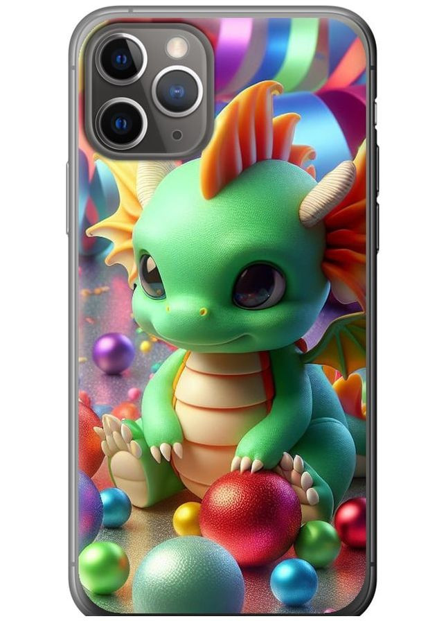 2D пластиковый чехол 'Веселый дракончик' для Endorphone Apple iPhone 11 Pro (275461901)