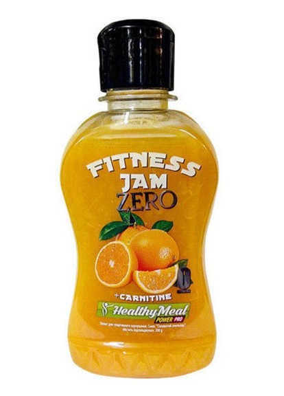 Фитнес-джем ZERO с карнитином 200 g Сочный апельсин Power Pro (256719285)