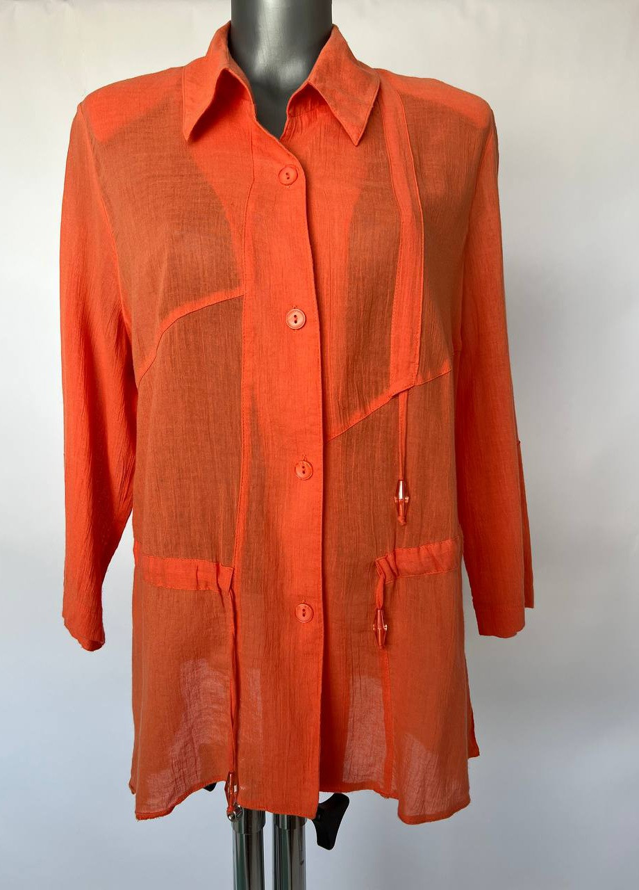 Оранжевая демисезонная блуза Christine Laure