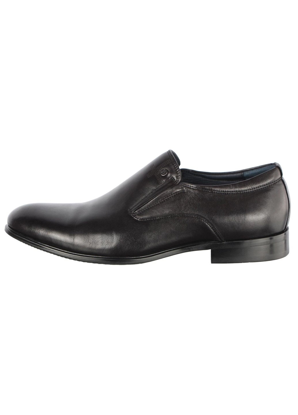 Черные мужские классические туфли 196401 Buts без шнурков