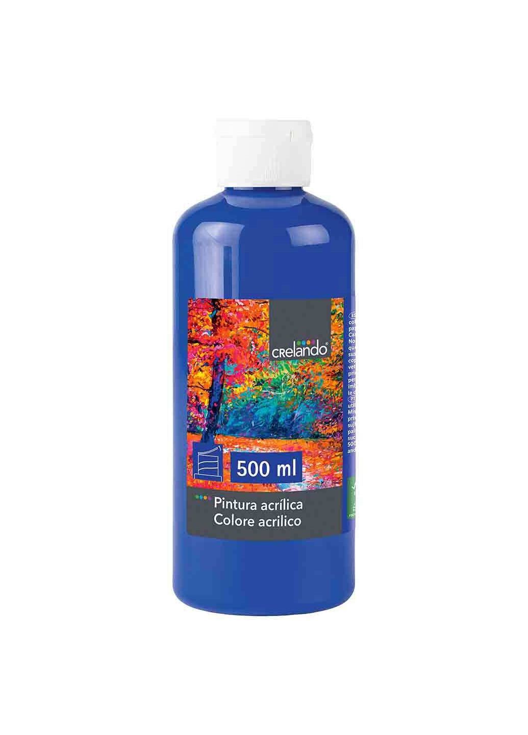 Акриловая краска 500 мл синий Crelando (258470334)