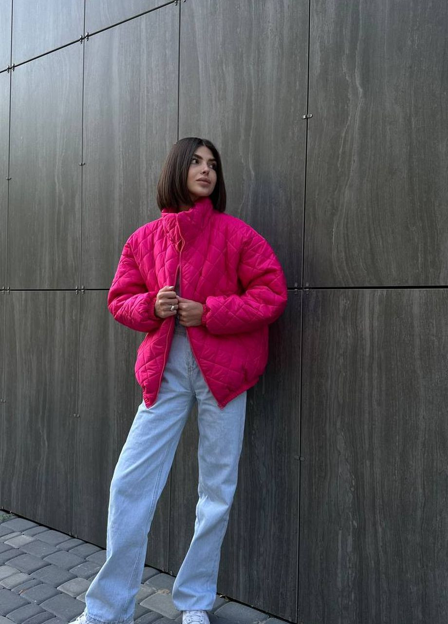 Розовый Куртка женская Стеганая No Brand