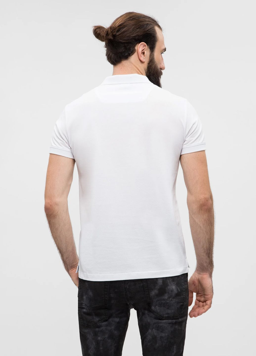 Белая футболка-поло для мужчин Diesel