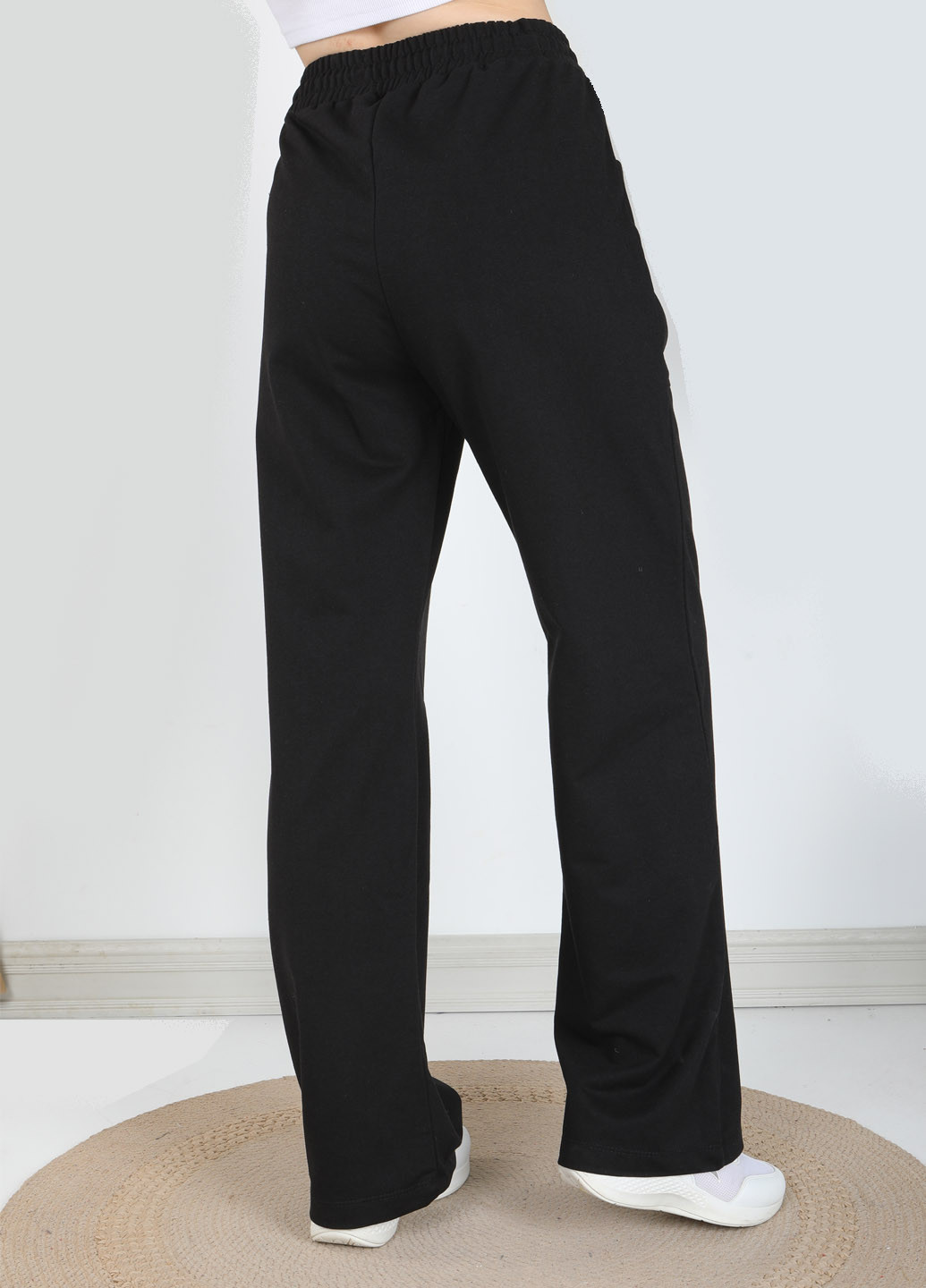 Спортивні штани жіночі палаццо трикотажні Pogi (259609524)