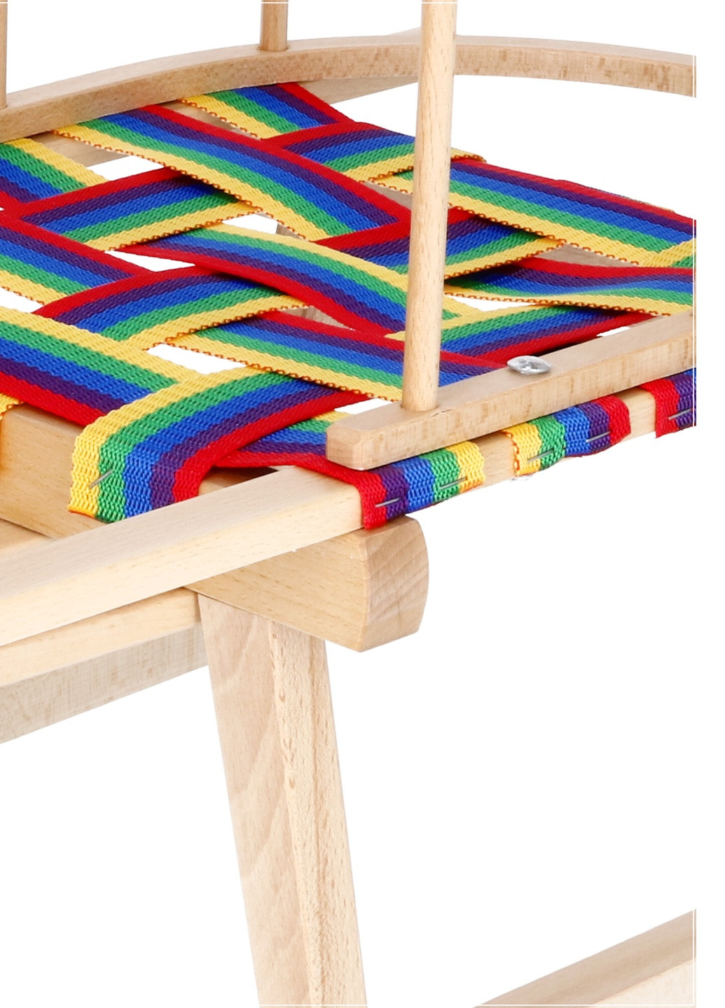 Санки дерев'яні 90 см зі спинкою та ручкою-штовхачем SAN006 Springos (258354741)