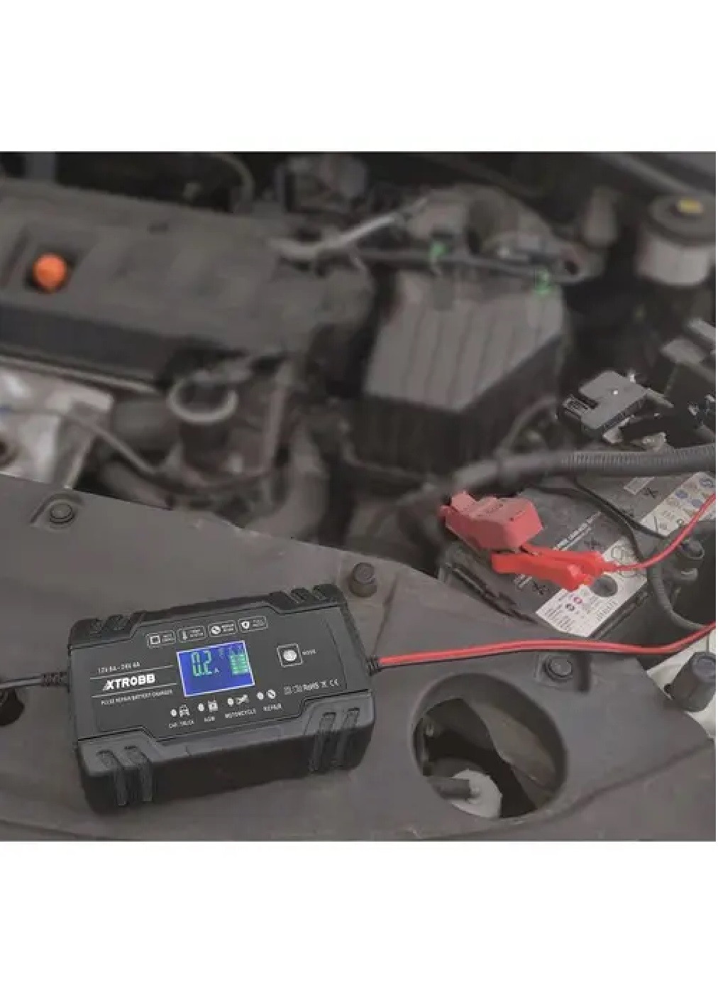 Пускозарядное устройство зарядка выпрямитель для автомобильного аккумулятора на 12/24В мощность 130 Вт 17х10 см (475754-Prob) Unbranded (270965508)
