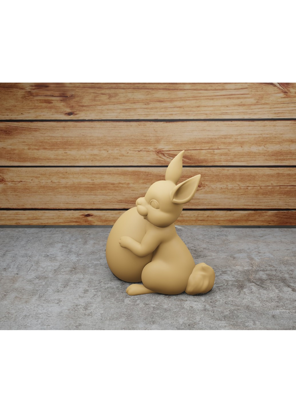 Cтатуэтка Пасхальный кролик с яйцом ЗаСвіт (261555551)
