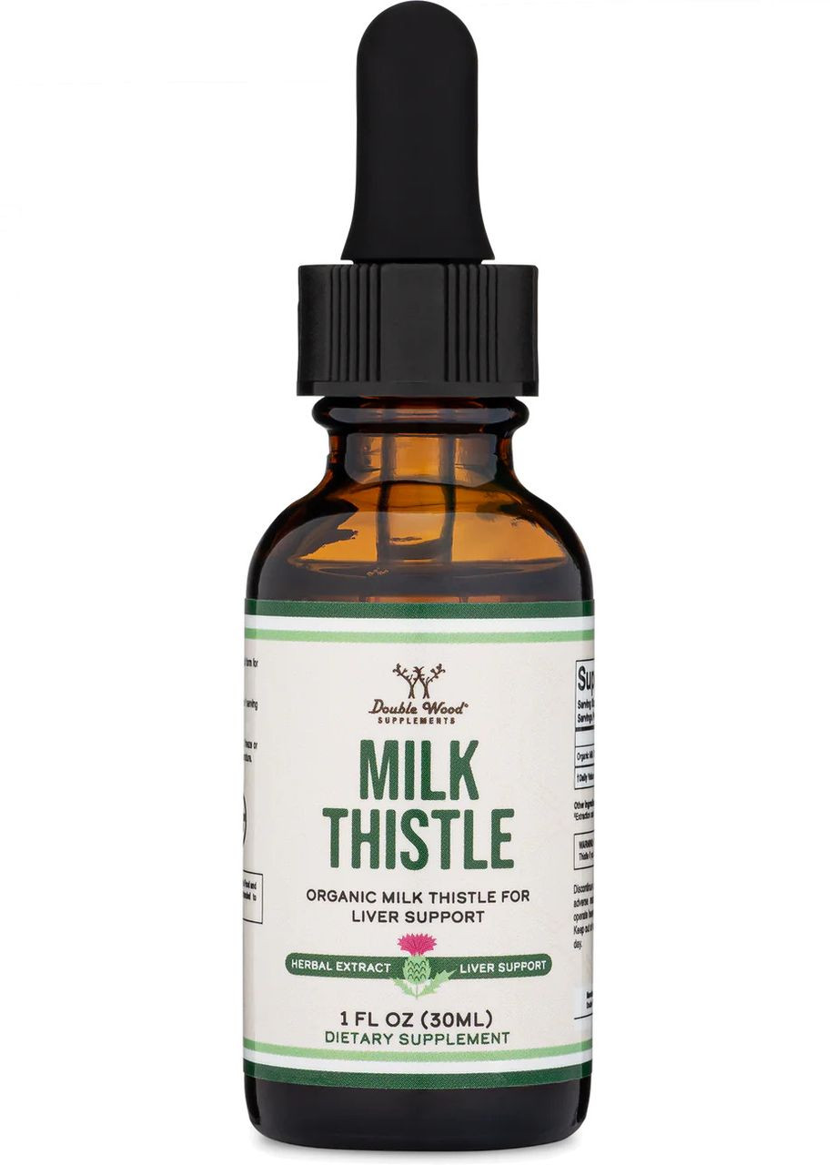 Екстракт розторопші Milk Thistle Organic Seed (108 mg in 1 ml) 30 ml Double Wood Supplements (275995015)