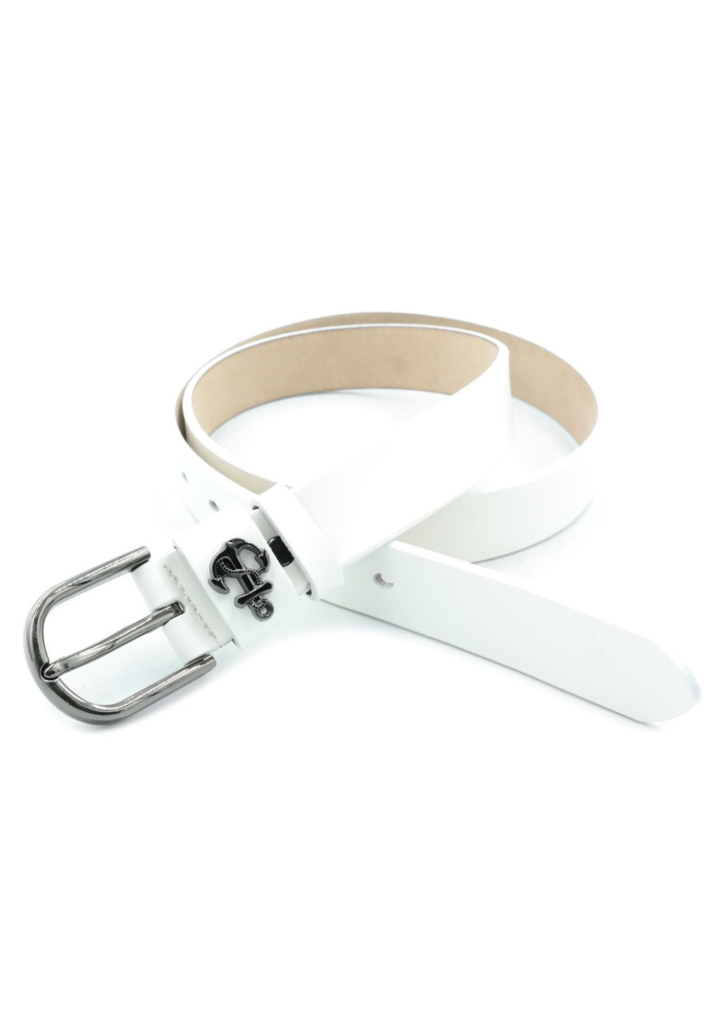 Женский кожаный ремень 2,8х100-115 см Белый kit-3cm-kozh-0024 Weatro (267406473)