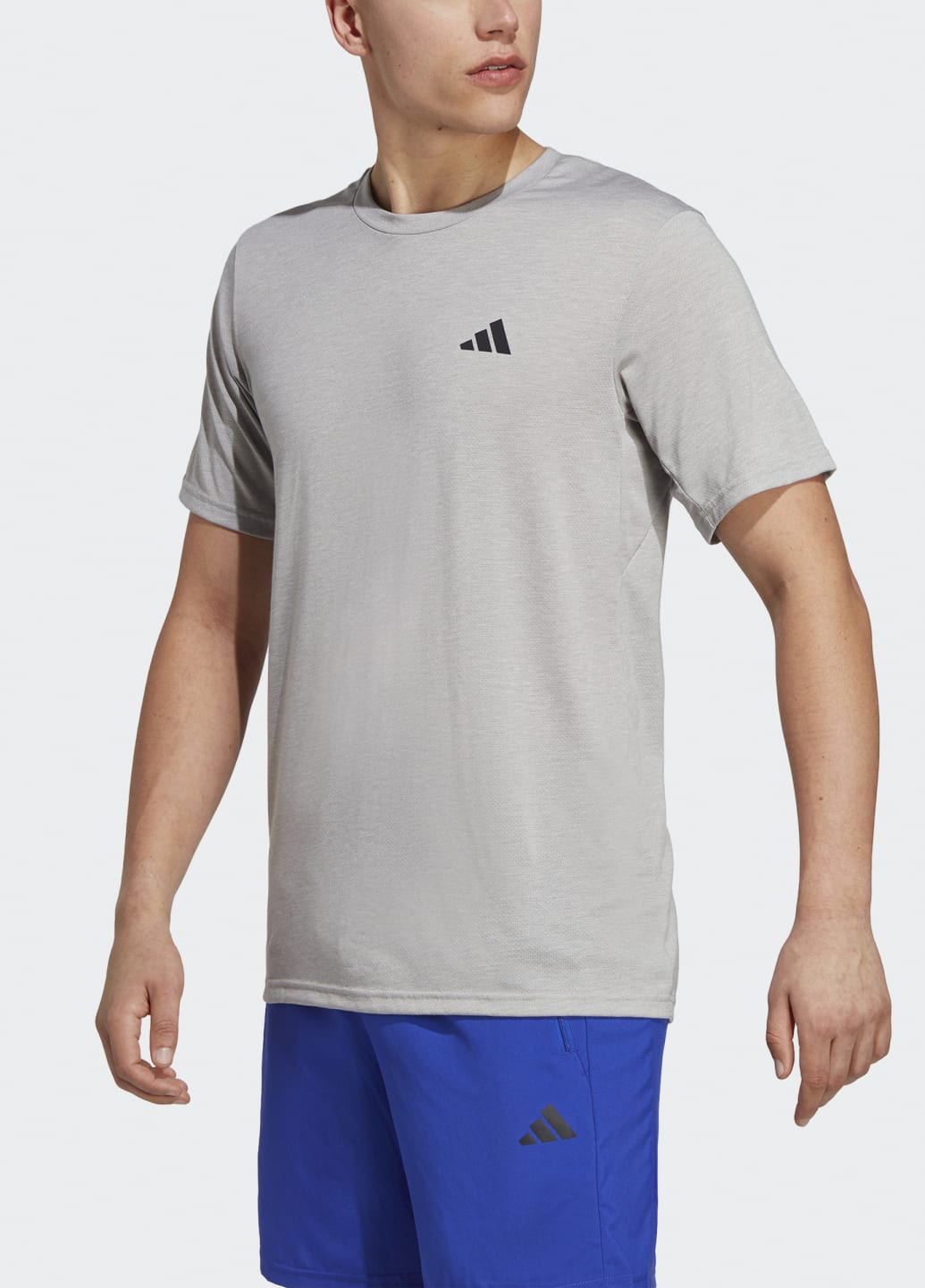 Сіра футболка для тренувань train essentials comfort adidas