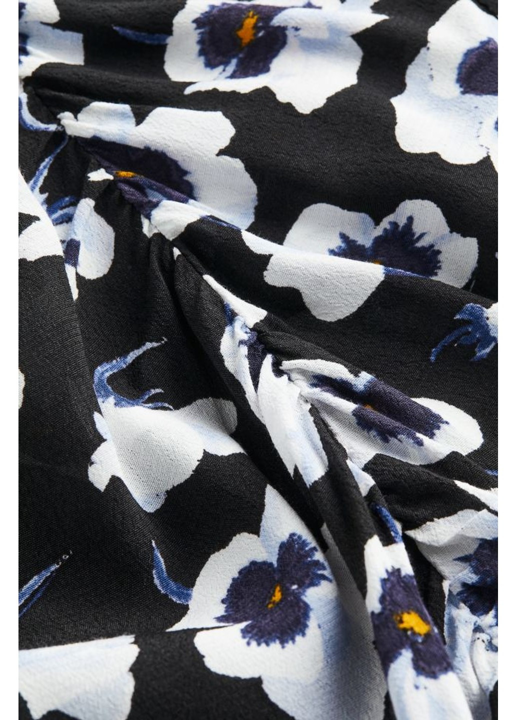 Черное повседневный женское длинное платье с распоркой (54336) 36 черное H&M