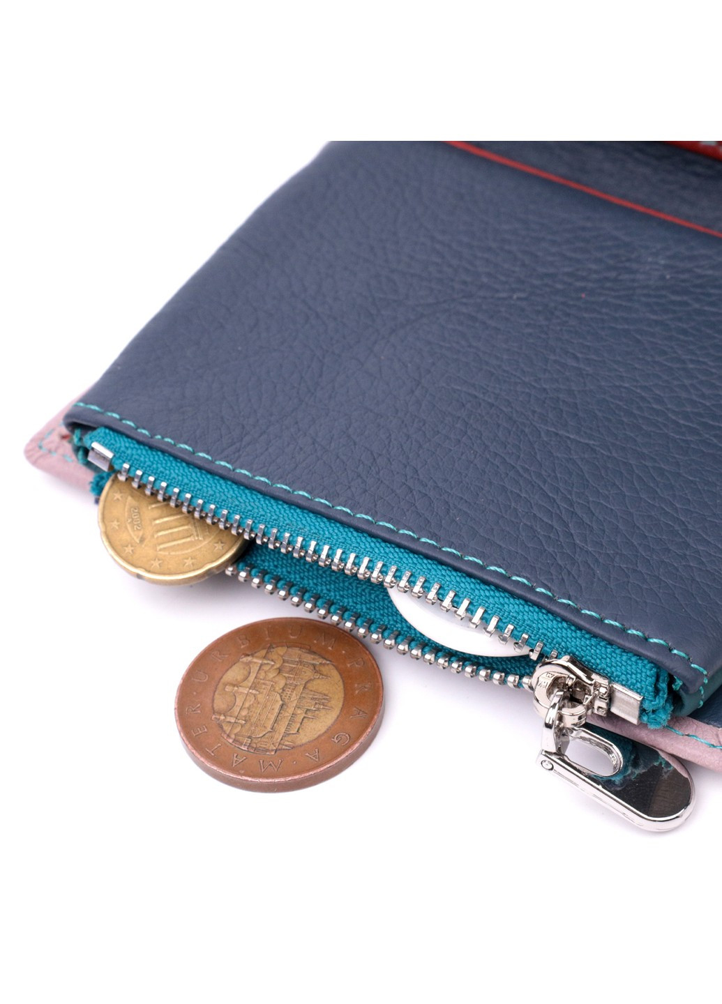 Интересное портмоне с монетницей для женщин из натуральной кожи 19452 Бежевый st leather (278001048)