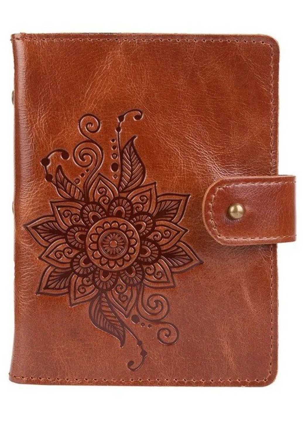 Кожаный картхолдер «Mehendi Classic» CH-06 Crystal Amber Hi Art (269089243)