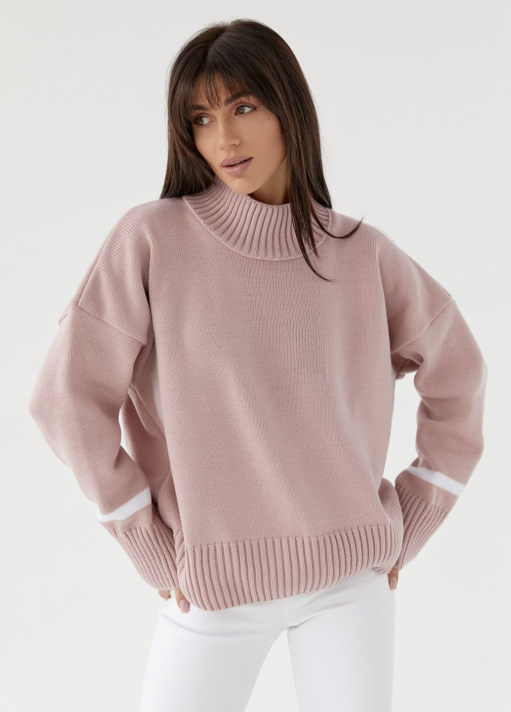 Пудровий светр 220 пудра MarSe