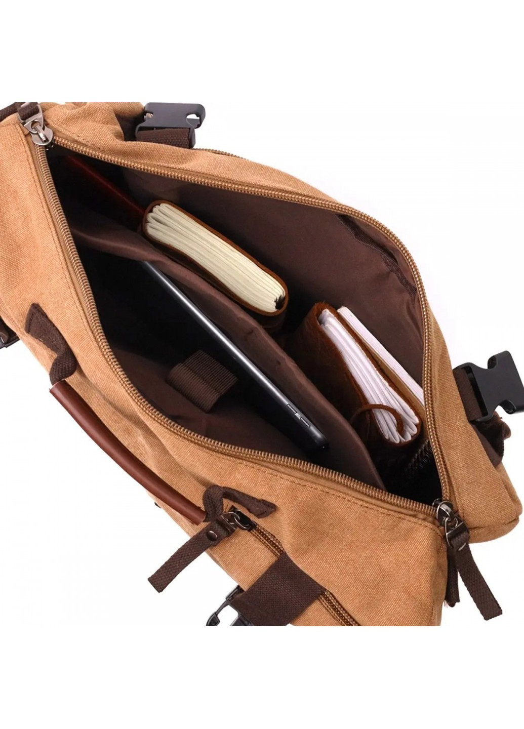 Чоловічий рюкзак-трансформер з тканини 22160 Vintage (269692678)
