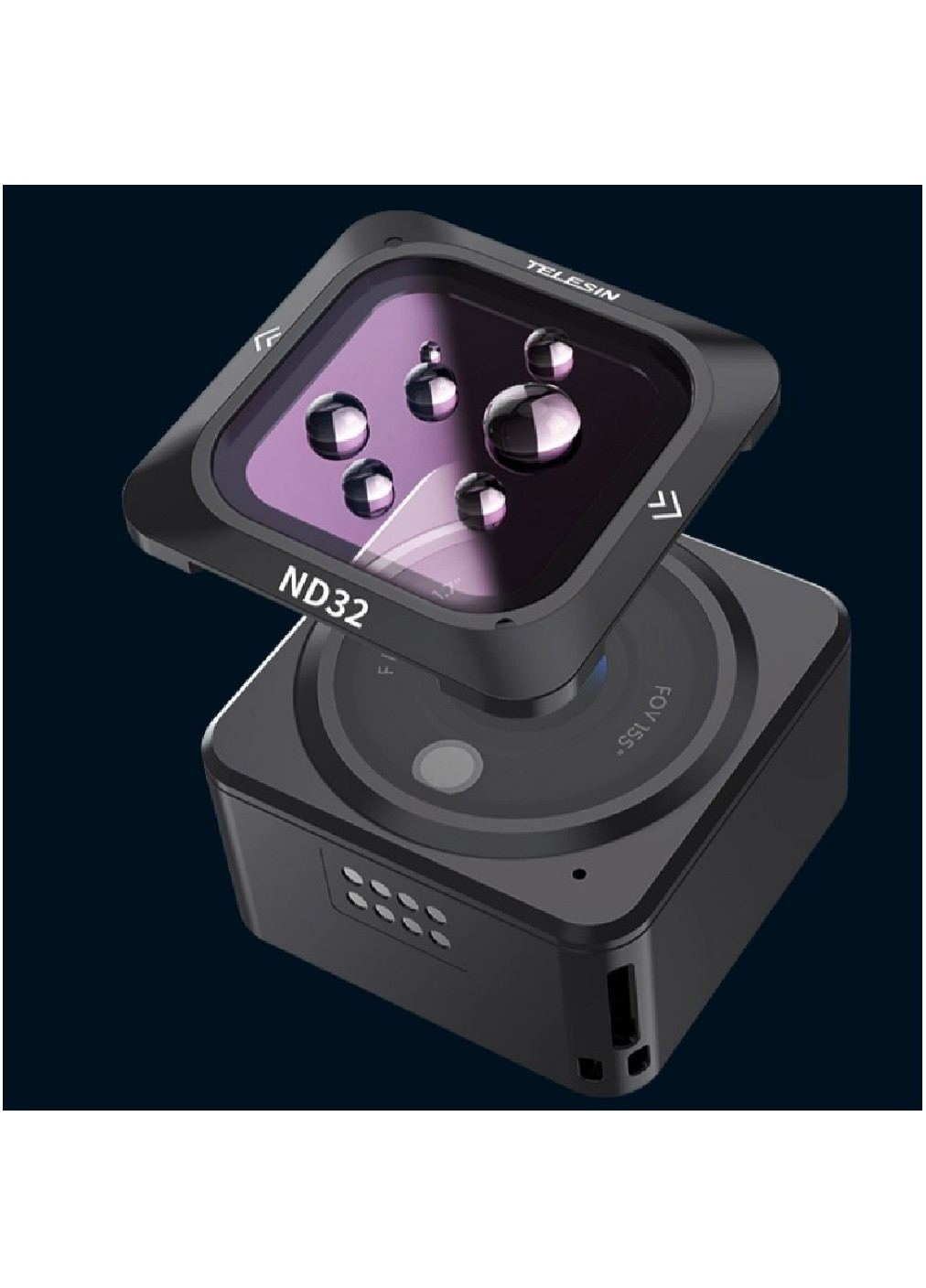 Комплект поляризационных и нейтральных фильтров Telesin OA-FLT-004 для экшн-камеры DJI Action 2 (473965-Prob) Unbranded (256963092)