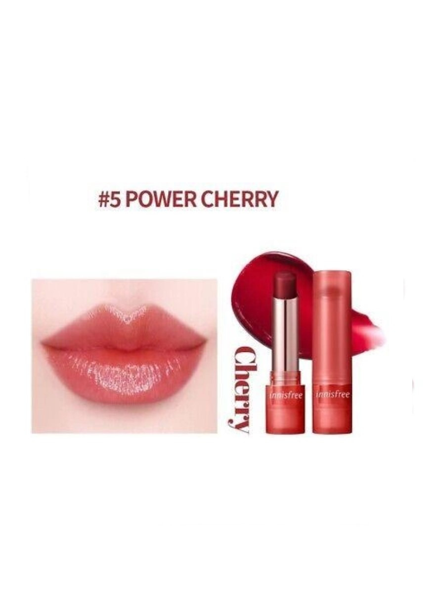 Бальзам-тинт для губ Dewy Tint Lip Balm 5 Power Cherry 3.2g INNISFREE (277097745)