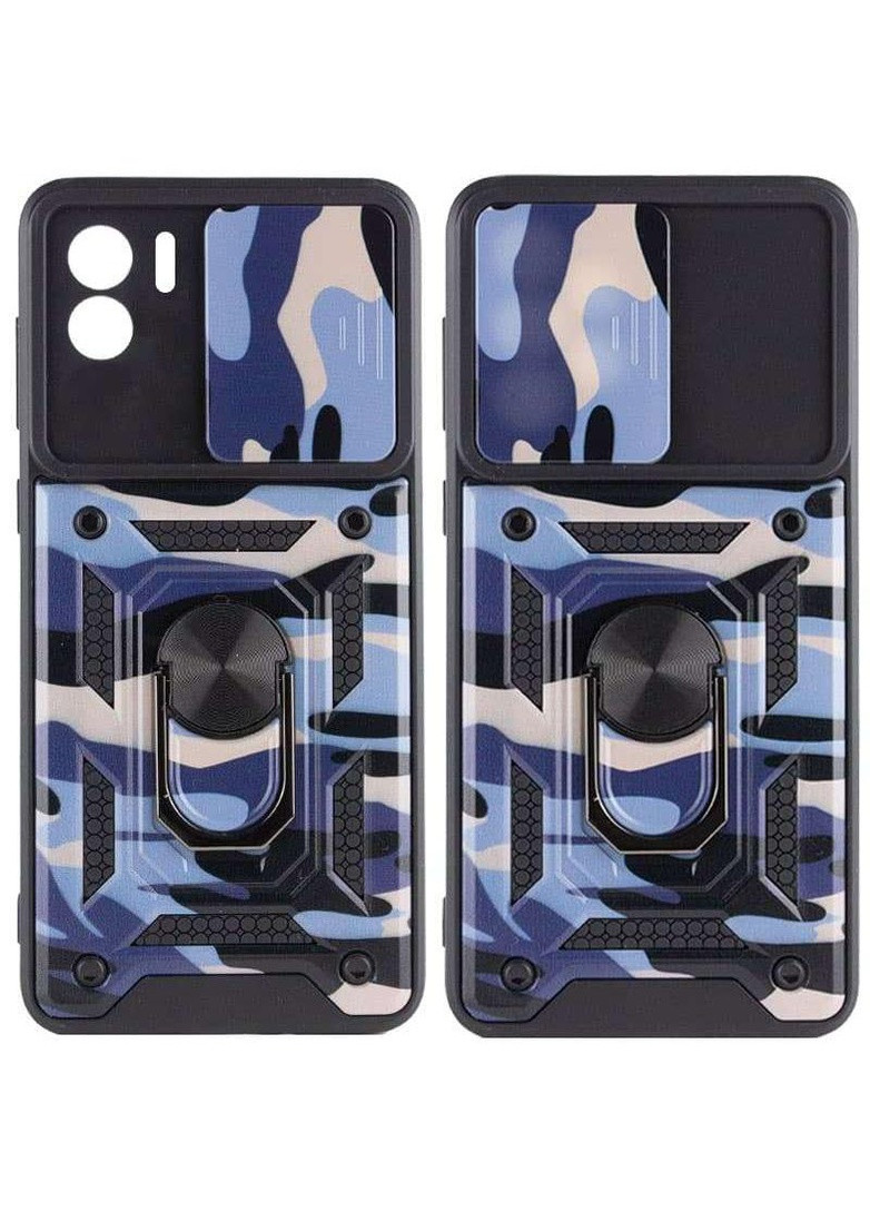 Ударостойкий чехол камуфляж Serge Ring со шторкой для камеры для Xiaomi Redmi A1 Epik (258819295)