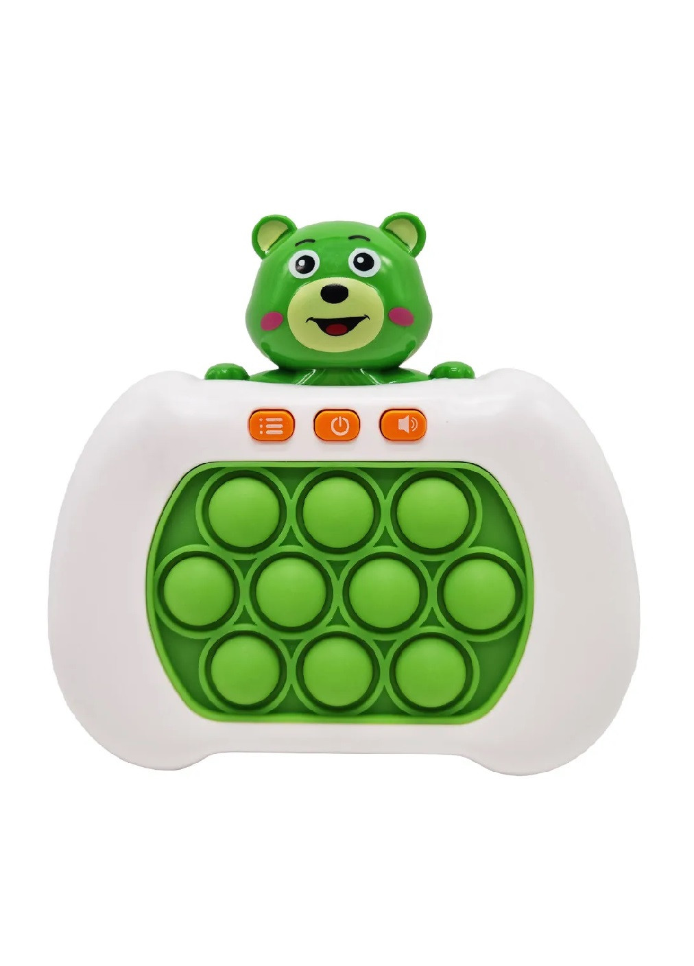Электронная игрушка головоломка для детей малышей с пузырьками на батарейках (476249-Prob) Мишка с оранжевыми кнопками Unbranded (277978165)