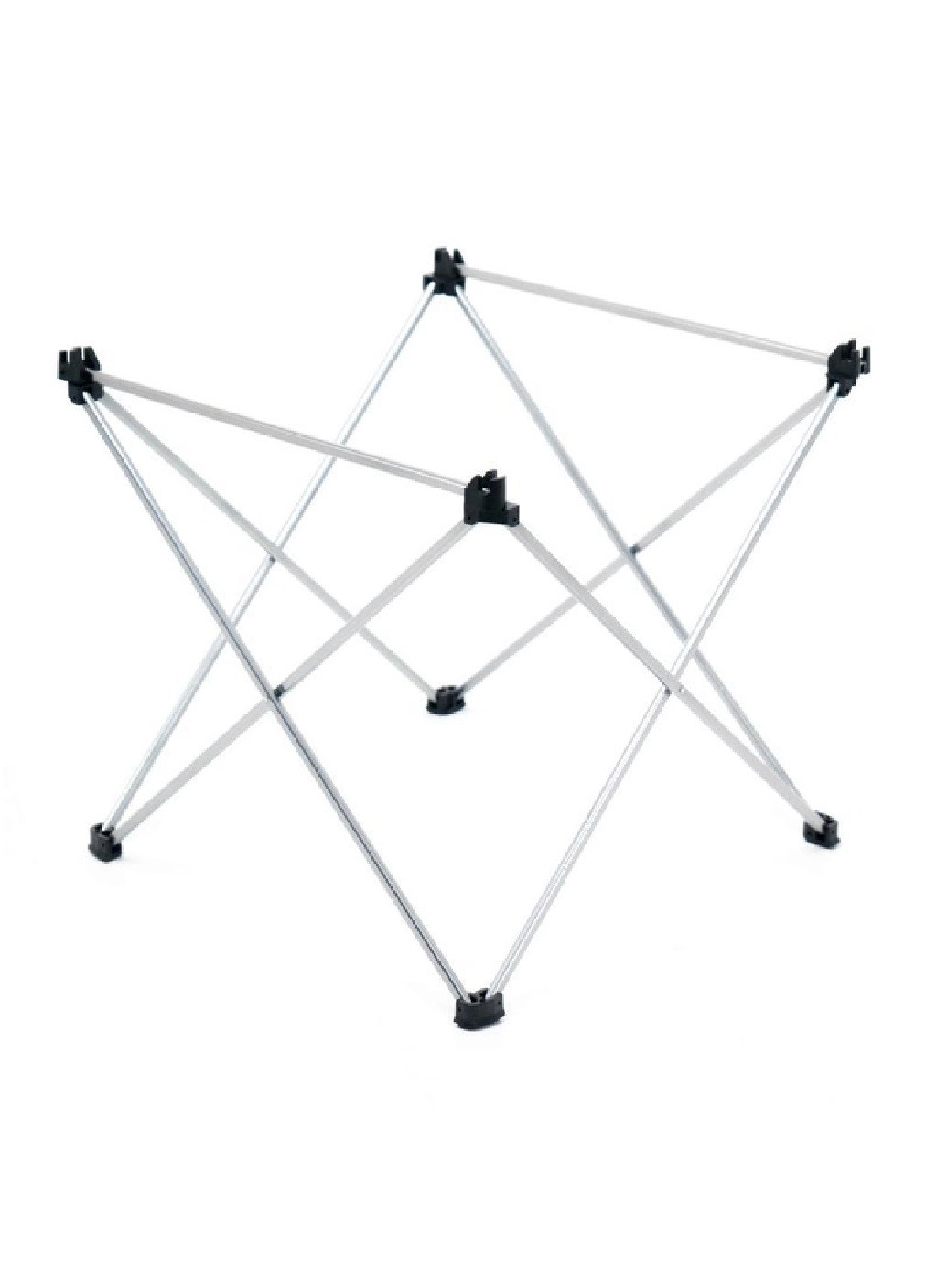 Стіл розкладний компактний практичний для пікнінку відпочинку кемпінгу на дачу 40х40,5х56 см (475295-Prob) Чорний з сірим Unbranded (265391203)