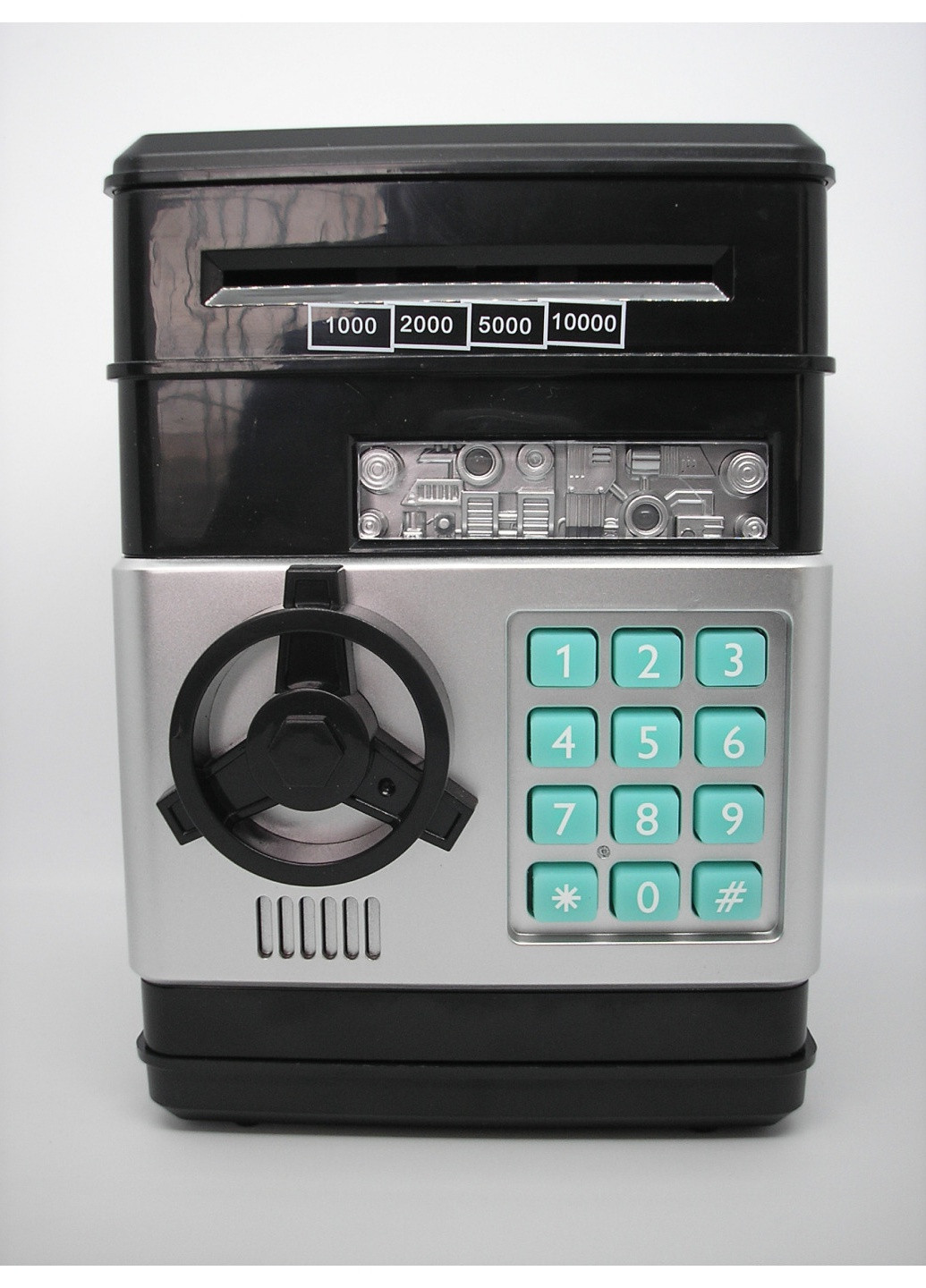 Сейф копилка банкомат электронная с купюроприемником, звуковыми эффектами и кодовым замком затягивает купюры No Brand (259735690)