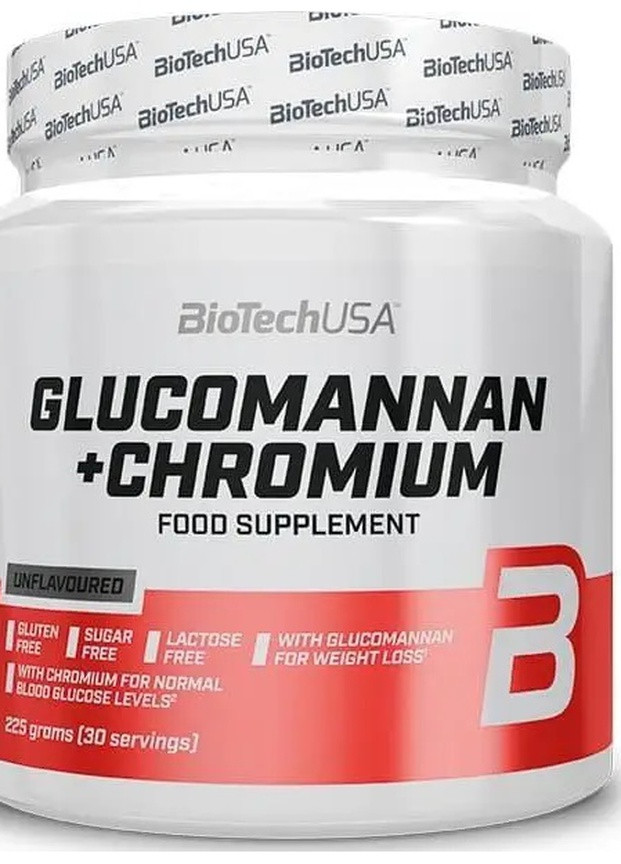 Glucomannan Chromium 225 g /30 servings/ Biotechusa (256722595)